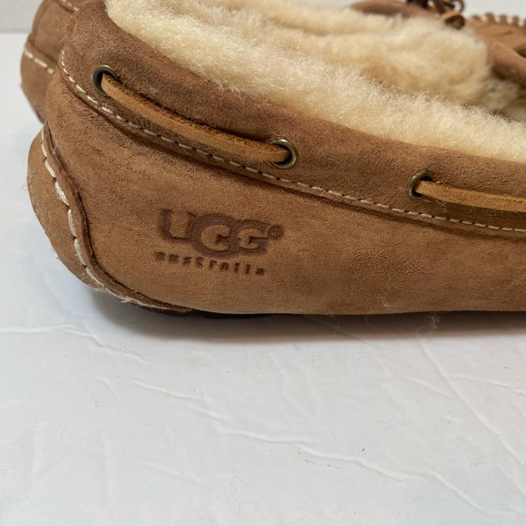 Ugg Pre-Owned Womens Mandie Slippers Chestnut Sz 8(runs small like women’s Sz 7) - Picture 7 of 10